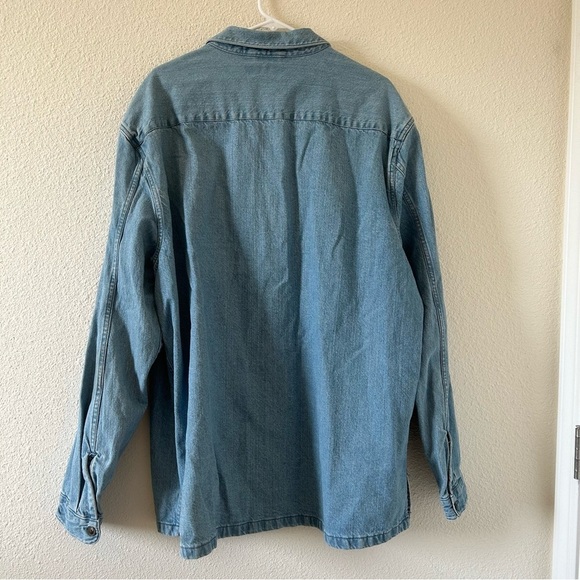 Urban Outfitters Men’s Jean Jacket Shacket XL Blue Casual Western Cowboy Work - Picture 10 of 11
